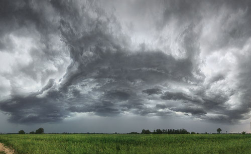 Relaxing though Disturbing Storm Photo