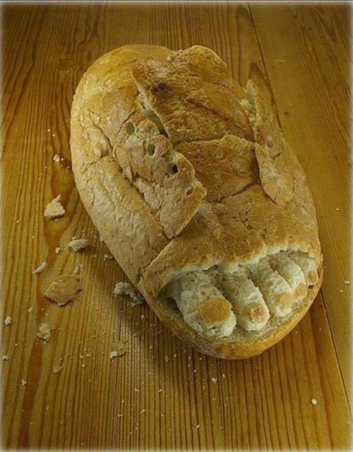 Bread Foot in Food Art