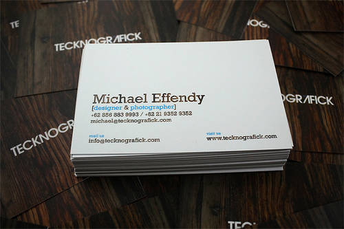 Tecknografick business card 2009
