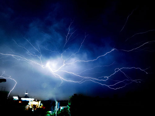 So Creepy Thunder Storm Photo