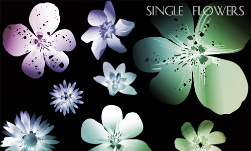 In Style Floral Photoshop Brushes