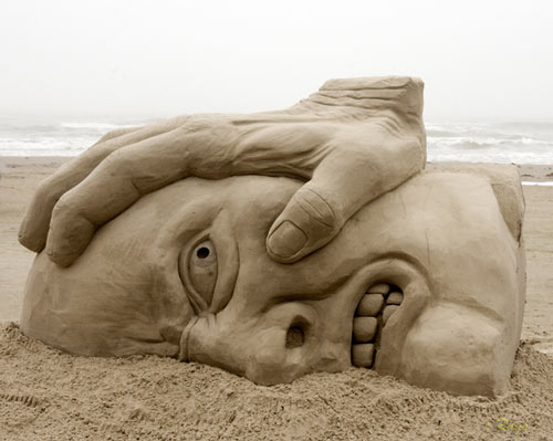 Absolutely Cool Sand Sculpture