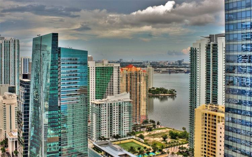Miami skyline wallpaper