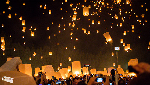 sky lantern pictures