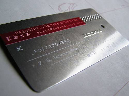 Simply Cool Metallic Business Card