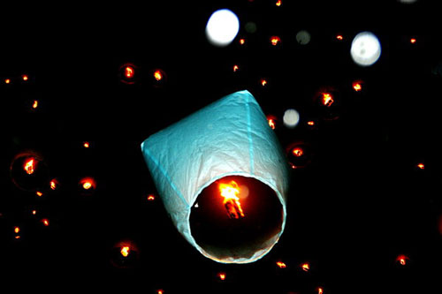 Hugely Meaningful Sky Lantern Photo. 