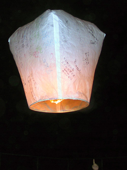 Cool Photo of Sky Lanterns. 