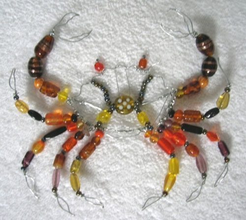 Simply Multi Colored Wire Art Crab