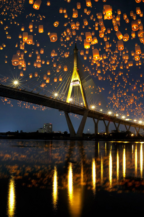 floating sky lantern pictures