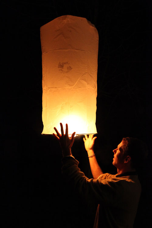 Wishful Sky Lantern Photo. 