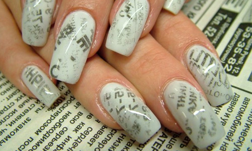 Pinbusters: Newspaper Nail Art - The Baylor Lariat