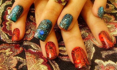 Very detailed nail Art