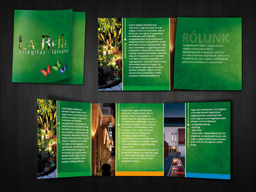 green brochure design