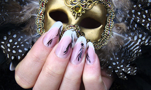 Creatively designed nail art