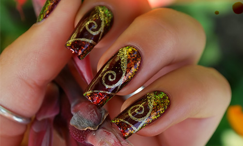 Expressive design nail Art