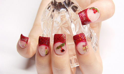 From the heart nail Art design