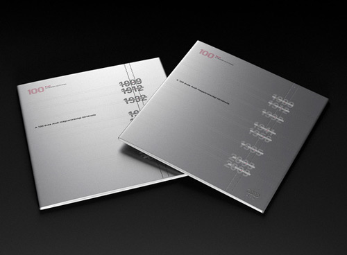 metallic brochure design