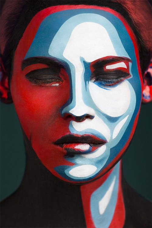 pop art face painting