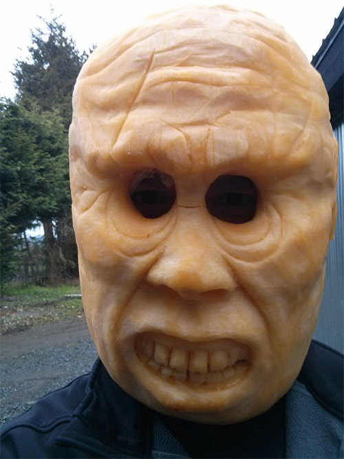 pumpkin Halloween costume mask