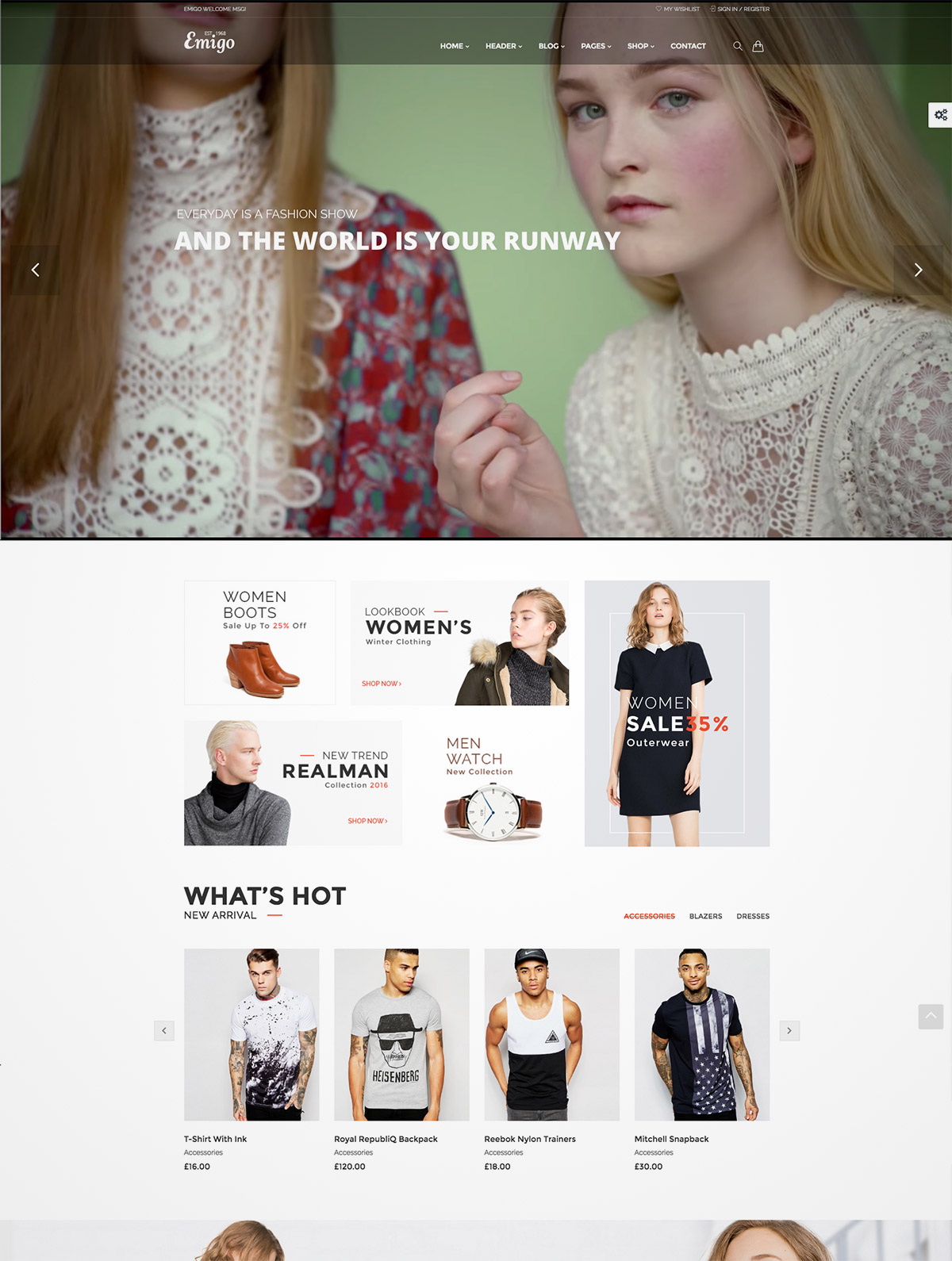 fashion woocommerce wordpress