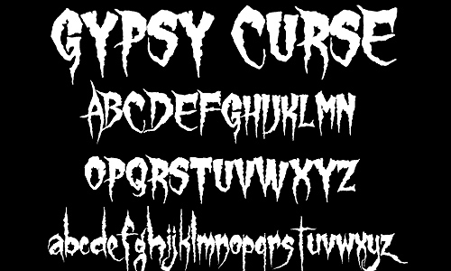 Gypsy Curse font