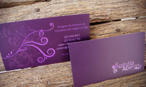 With Authority Purple Business Card