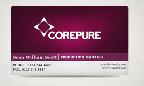 Somewhat Mysterious Purple Business Card