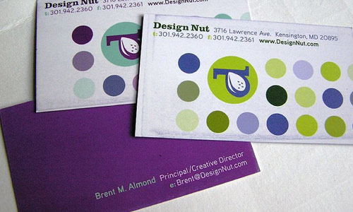 Cool and Simple Purple Business Card