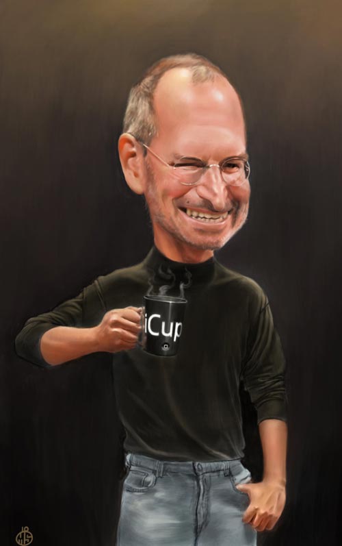 Nicely Done Steve Jobs Illustration