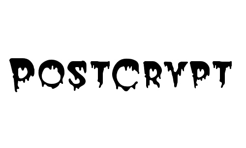 postcrypt font