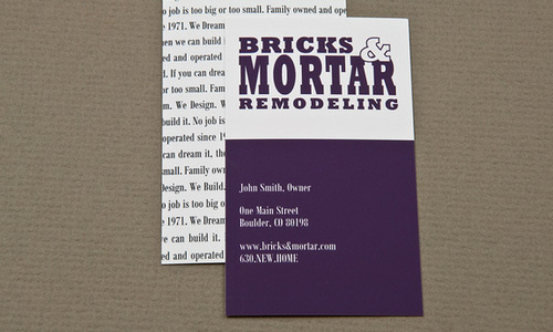 Homey Purple Business Card