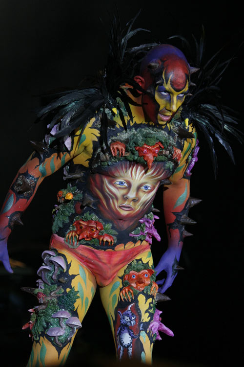 Conceptualized Body Paint Art