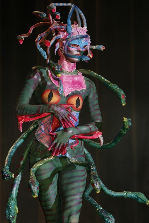 Hissing Body Paint Art