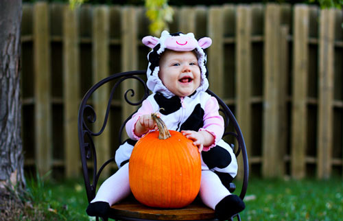 Cuddly Baby Halloween Photography