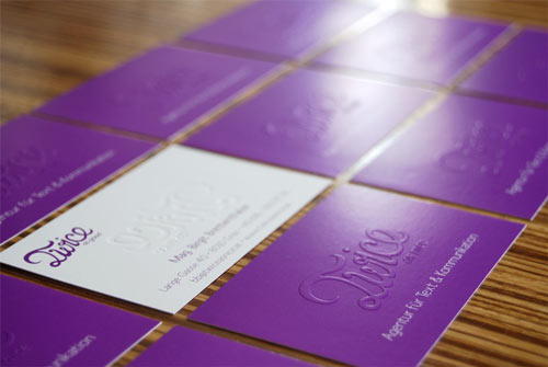 Very Eye-Catching Purple Business Card