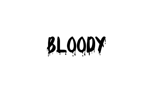 bloody font