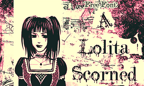 A Lolita Scorned font