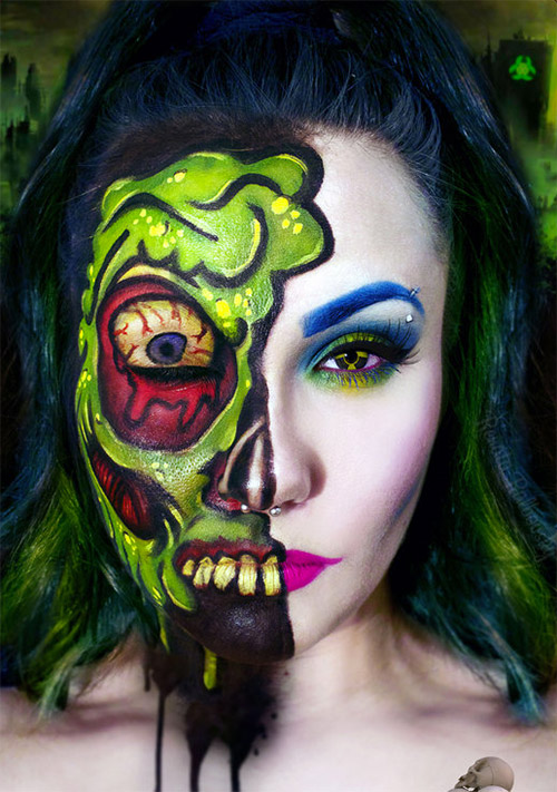 zombie face painting designs