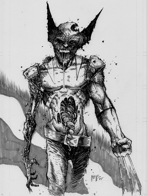 zombie wolverine sketch