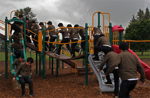 Nathan on the Playground