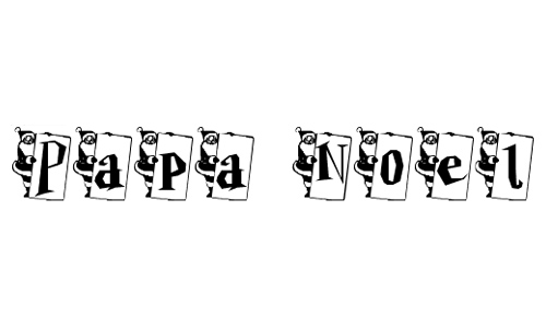 Papa Noël font