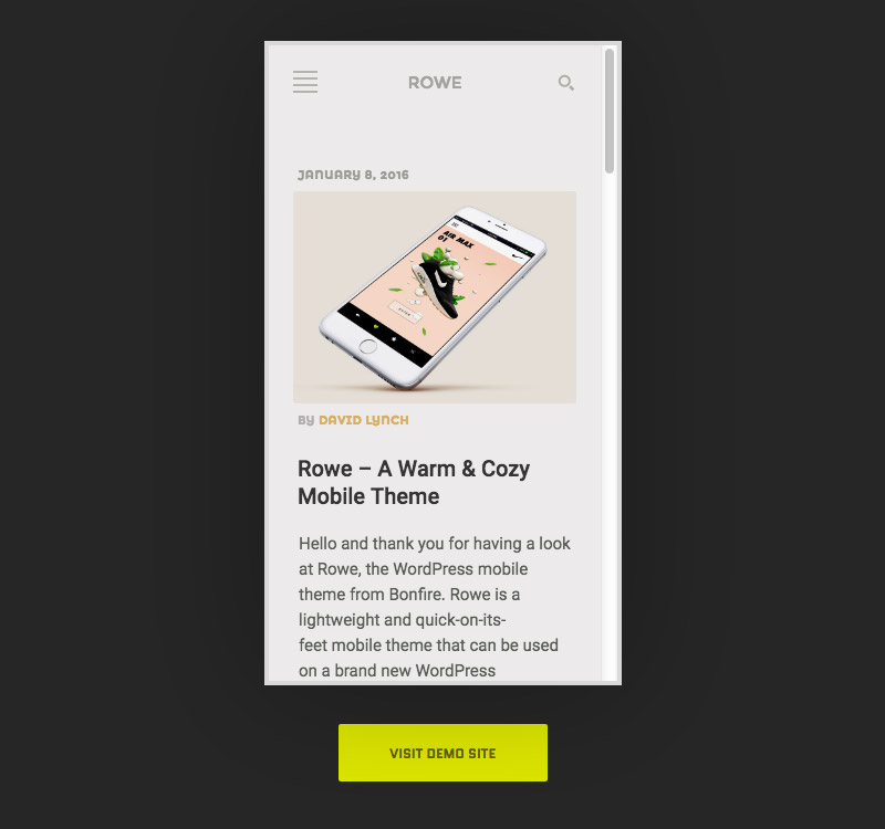 wordpress theme mobile