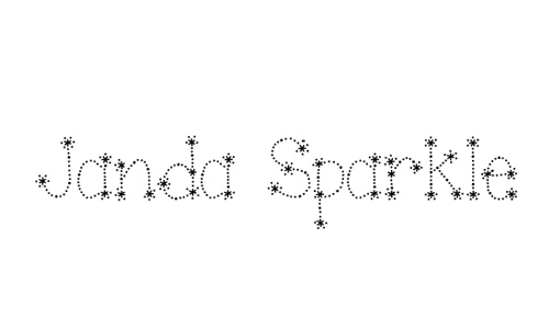 Janda Sparkle and Shine font