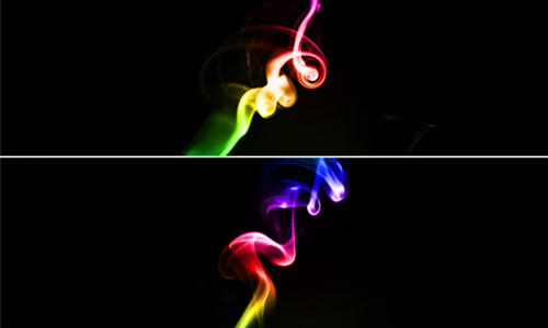 Colorful smoke textures