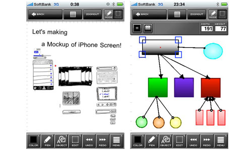 Scribbled IPhone App for Designers