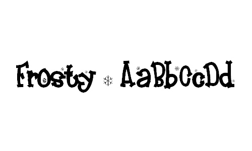 Frosty font