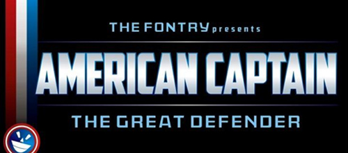 American Captain font
