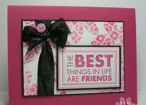 Artistic friendship card