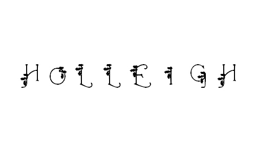 HolLeigh Caps font