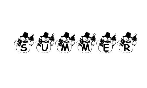 Summer's Snowman font